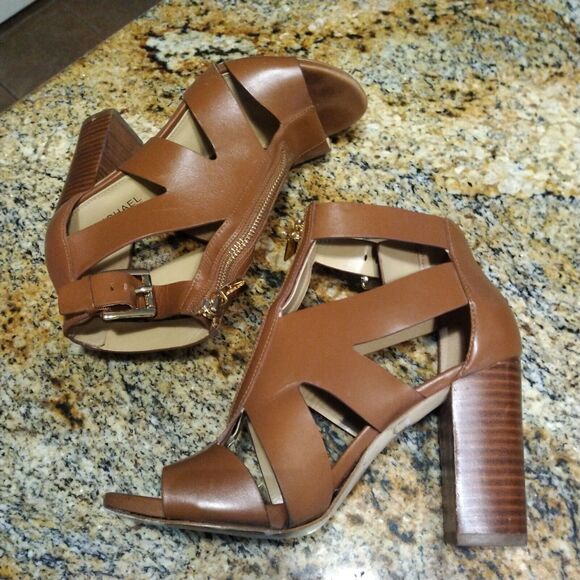 MICHAEL KORS Anya Open Toe Sandal Heels 6.5 US M - Picture 7 of 12